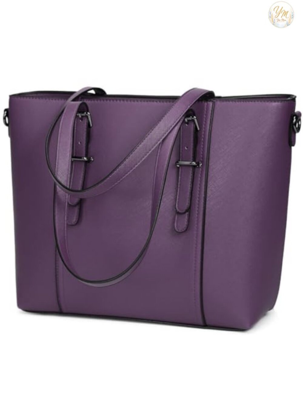 Synthetic Leather Satchel Tote Shoulder Crossbody Bag Adjustable Strap